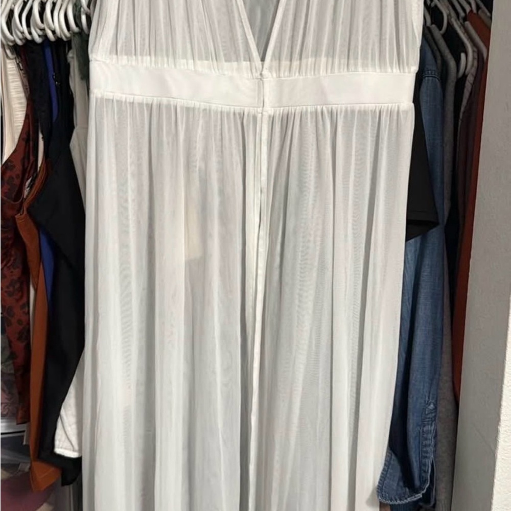 Forever 21 White Swimwear Cover-Up
